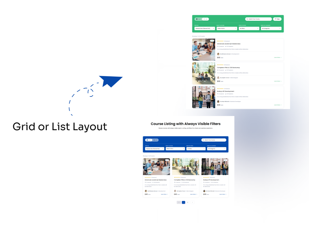 Grid & List Layouts