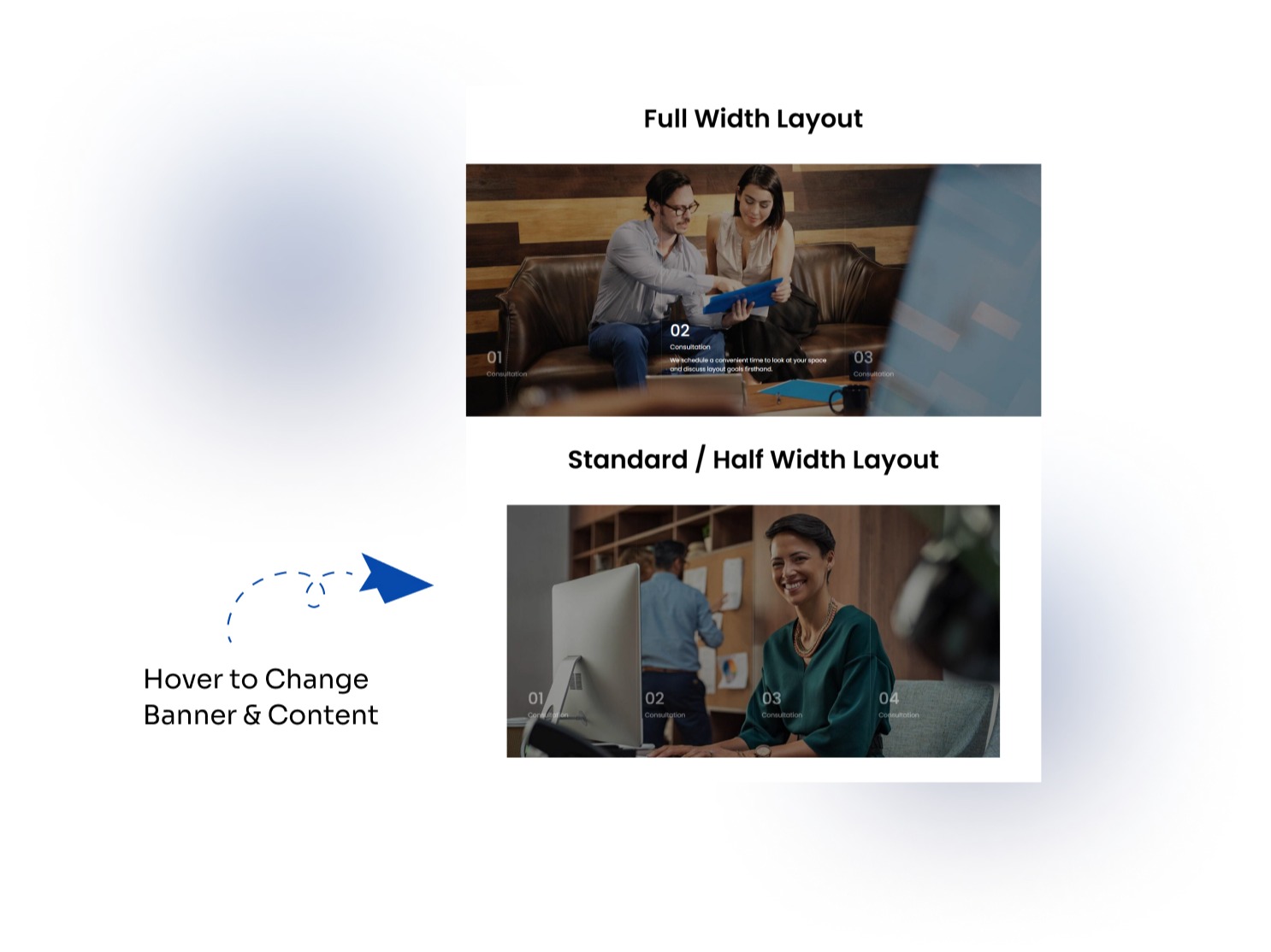 Hover to Change Banner & Content