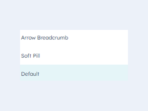 Breadcrumb Styles Options