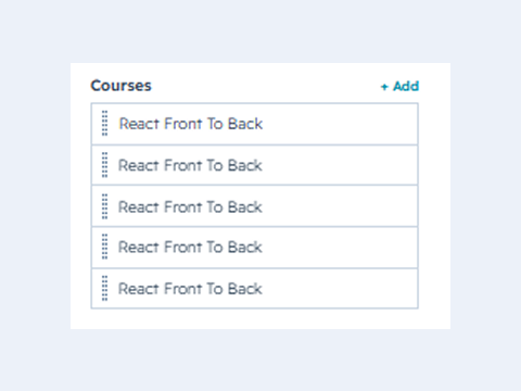 Add Multiple Courses