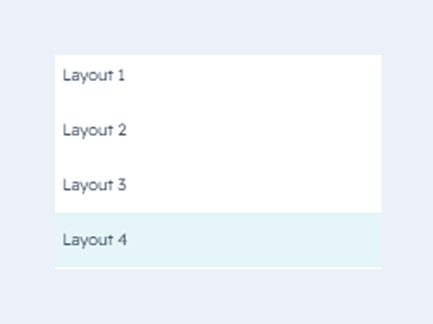 Multiple Layout Options