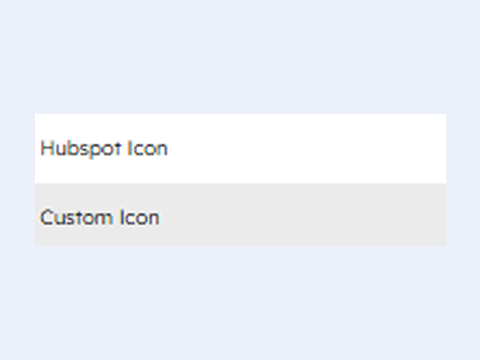 HubSpot or Custom Icons