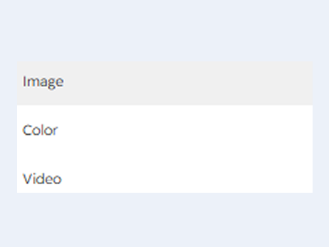 Image, Video and Color Background Options