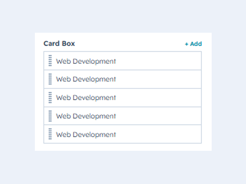 Multiple Animated Card Boxes
