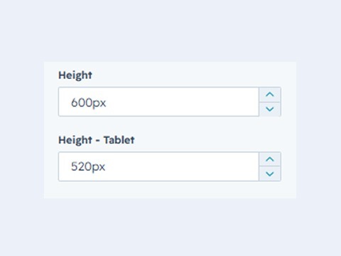 Desktop & Mobile Height Options