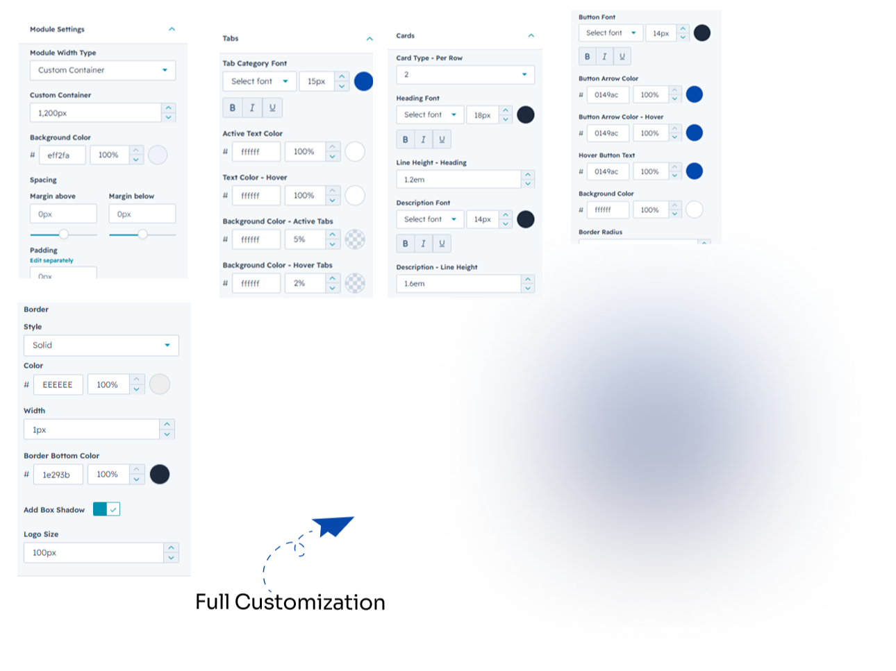 Fully Customizable