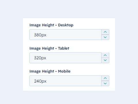 Image Height Options